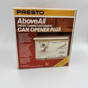 Presto Above All Can Opener Plus 05600 Automatic Under Cabinet White NIP